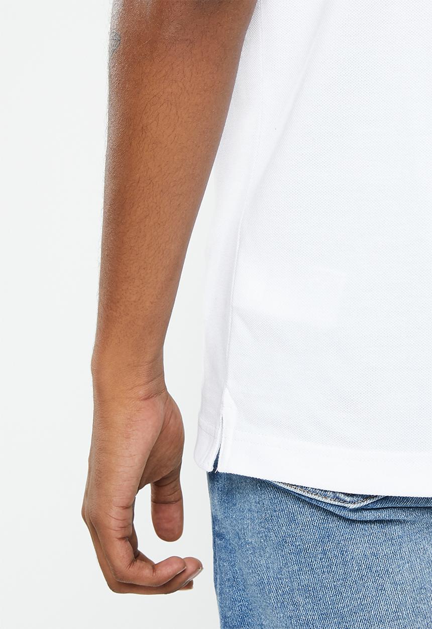 Calvin Klein - Colorblock logo polo - bright white