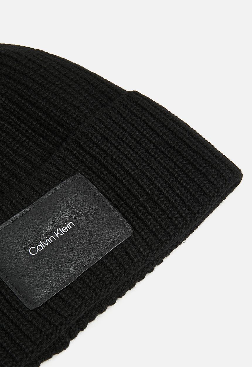 Calvin Klein - Ck patch beanie - ck black