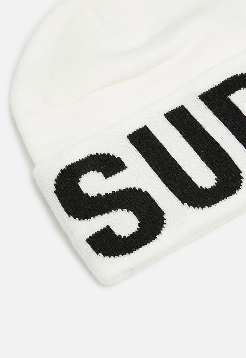 Superdry. - Code mtn knitted hat - optic & black