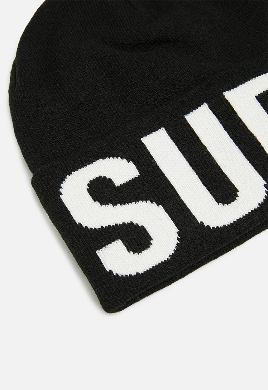 Superdry. - Code mtn knitted hat - black & optic