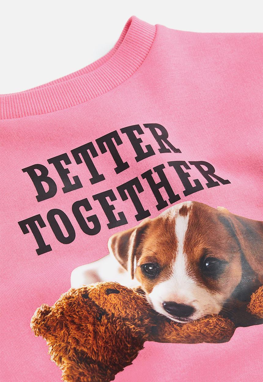H&M - Printed sweatshirt - pink/better together