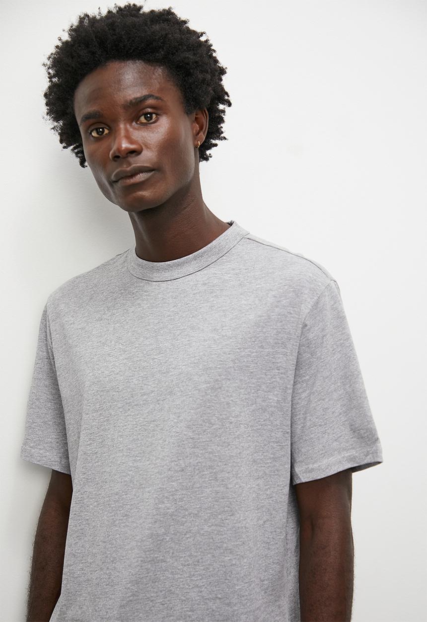Superbalist - Aaron relaxed fit organic crew neck tee - grey melange