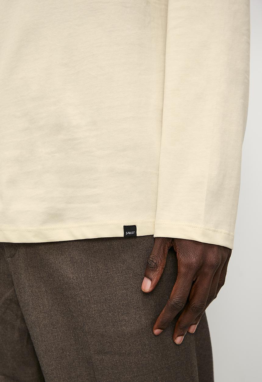 Superbalist - Milan long sleeve roll neck tee - ecru