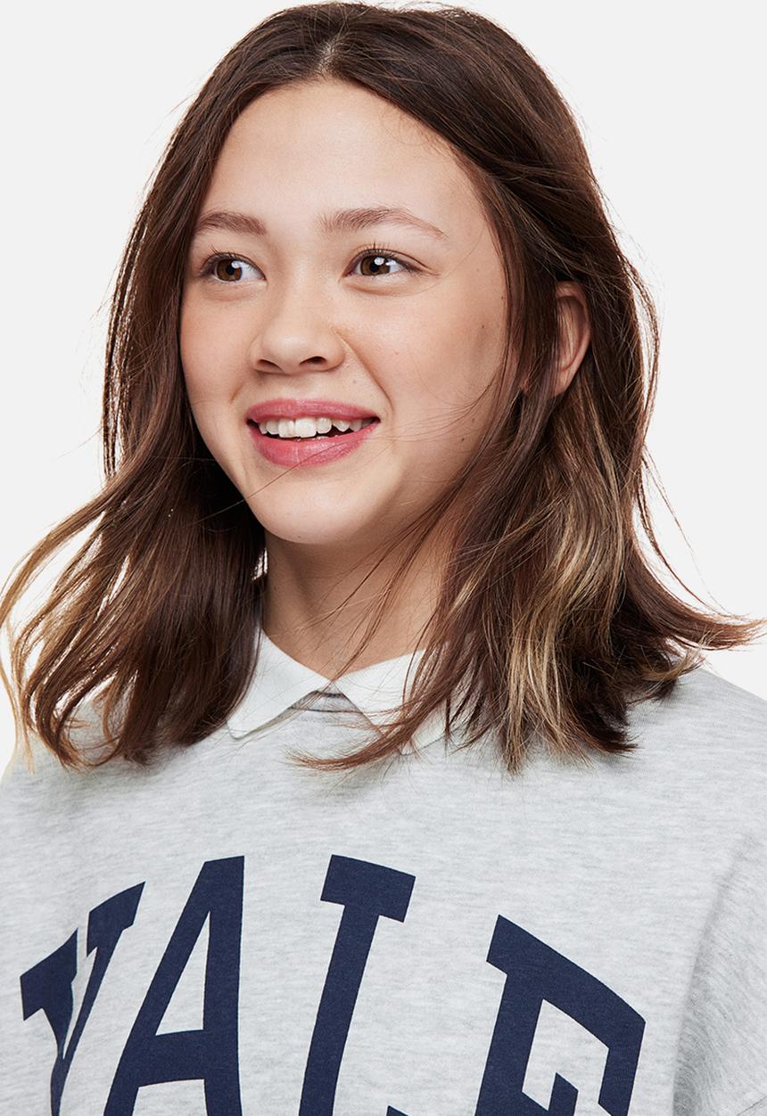 H&M - Oversized sweatshirt - light grey/yale
