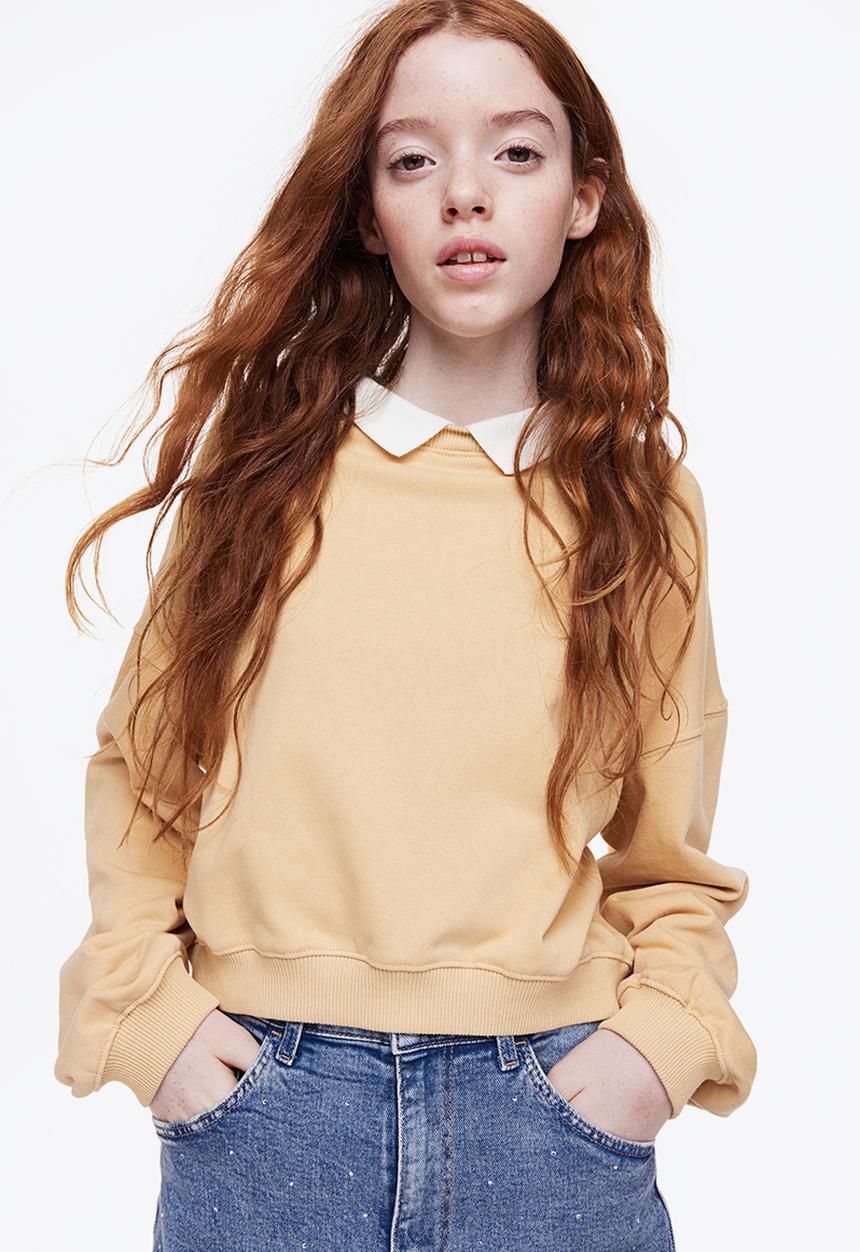 H&M - Oversized sweatshirt - yellow