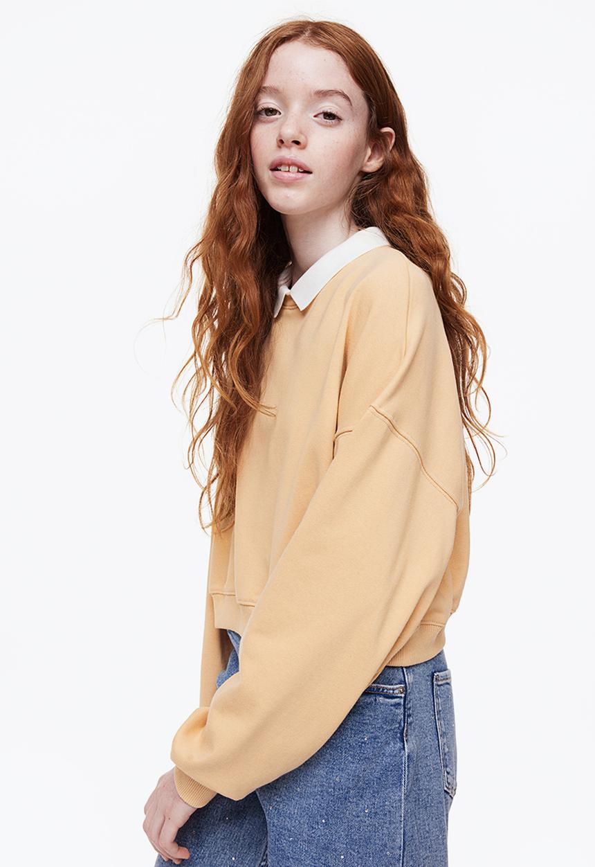 H&M - Oversized sweatshirt - yellow