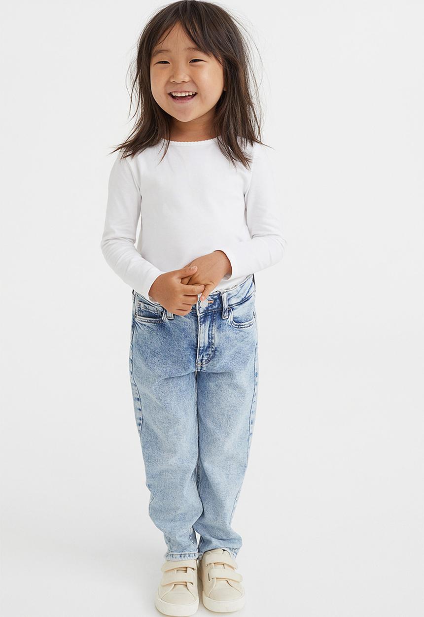 H&M - Comfort stretch straight fit jeans - light blue