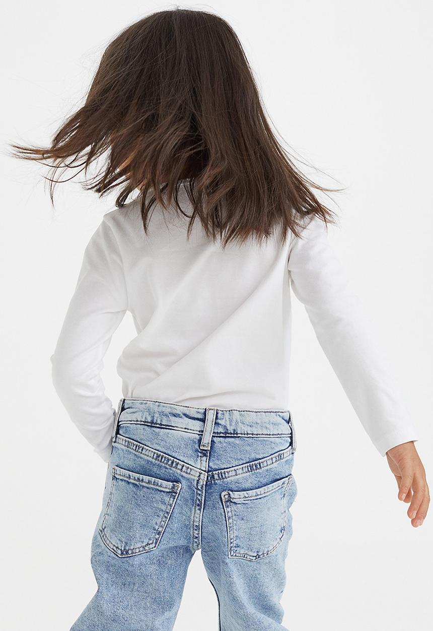 H&M - Comfort stretch straight fit jeans - light blue