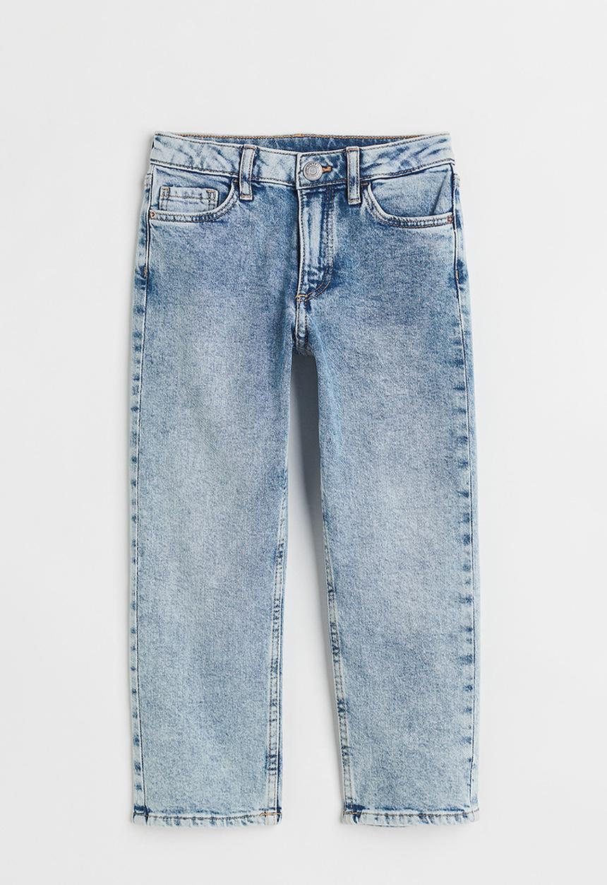 H&M - Comfort stretch straight fit jeans - light blue