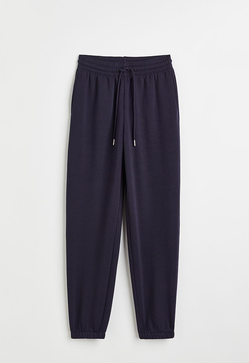 H&M - Cotton-blend sweatpants - navy blue