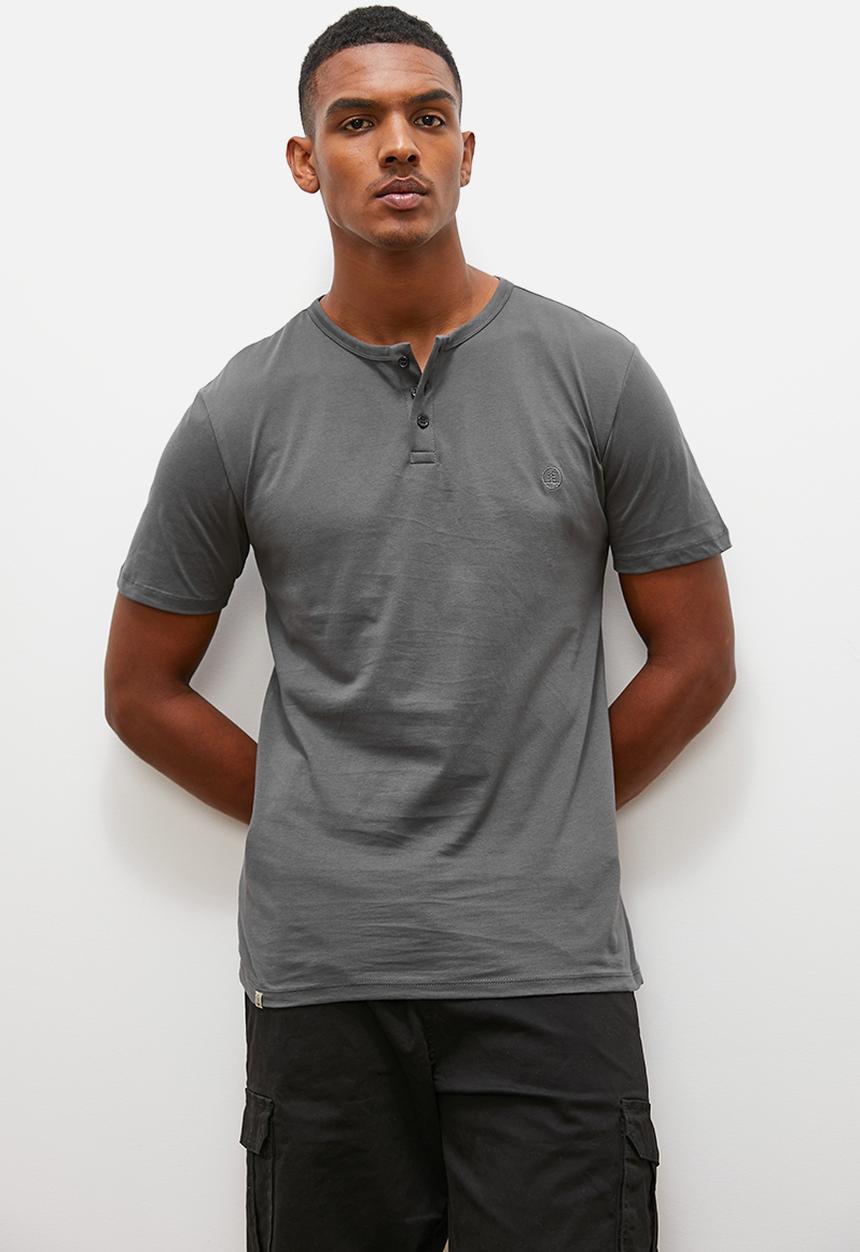 Lark & Crosse - Texas grandpa pocket tee - dark grey