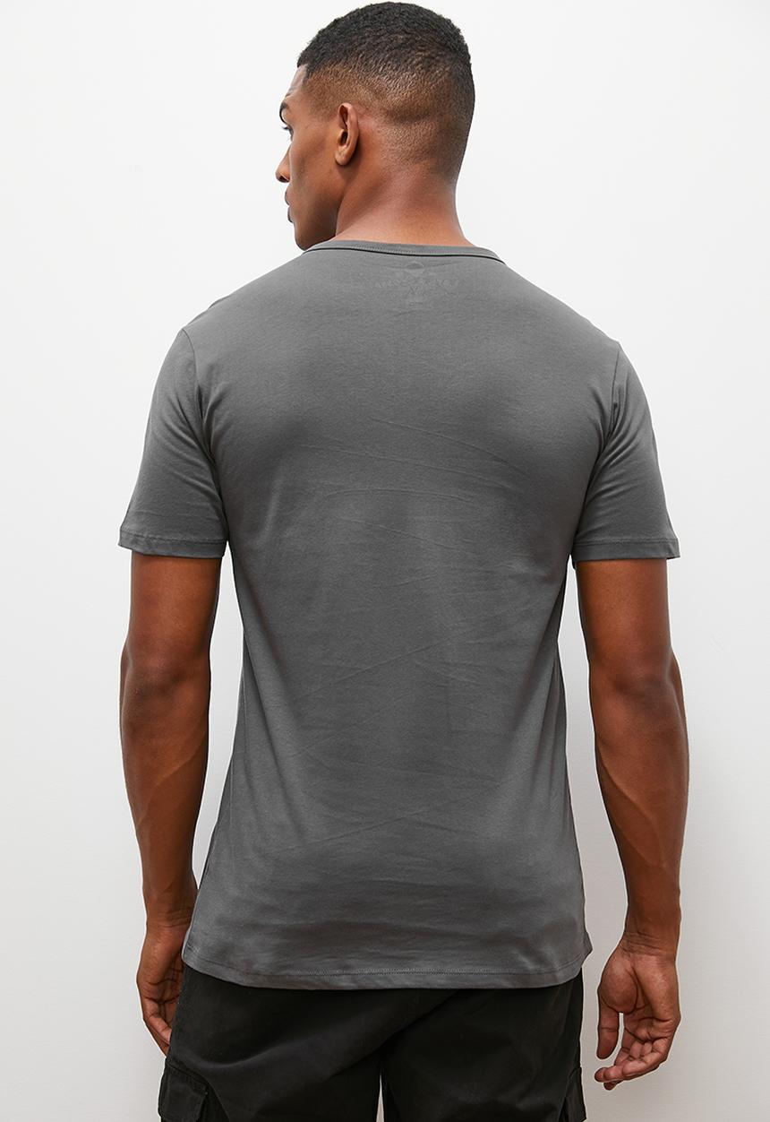 Lark & Crosse - Texas grandpa pocket tee - dark grey