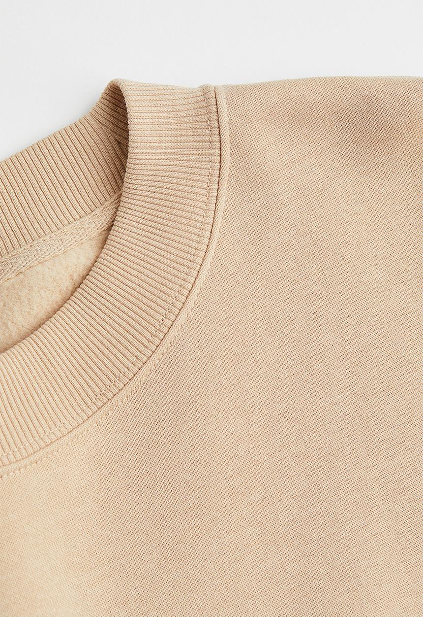 H&M - Cropped sweatshirt - beige