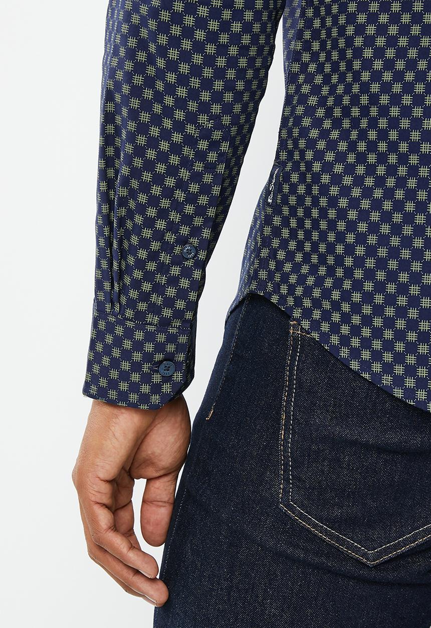 Ben Sherman - Geo print - olive