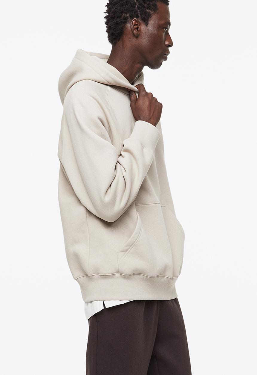 H&M - Oversized fit hoodie - greige