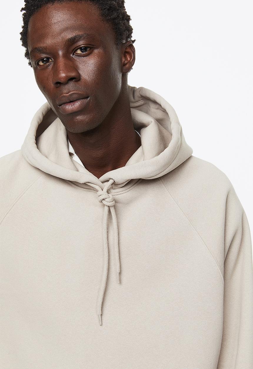H&M - Oversized fit hoodie - greige