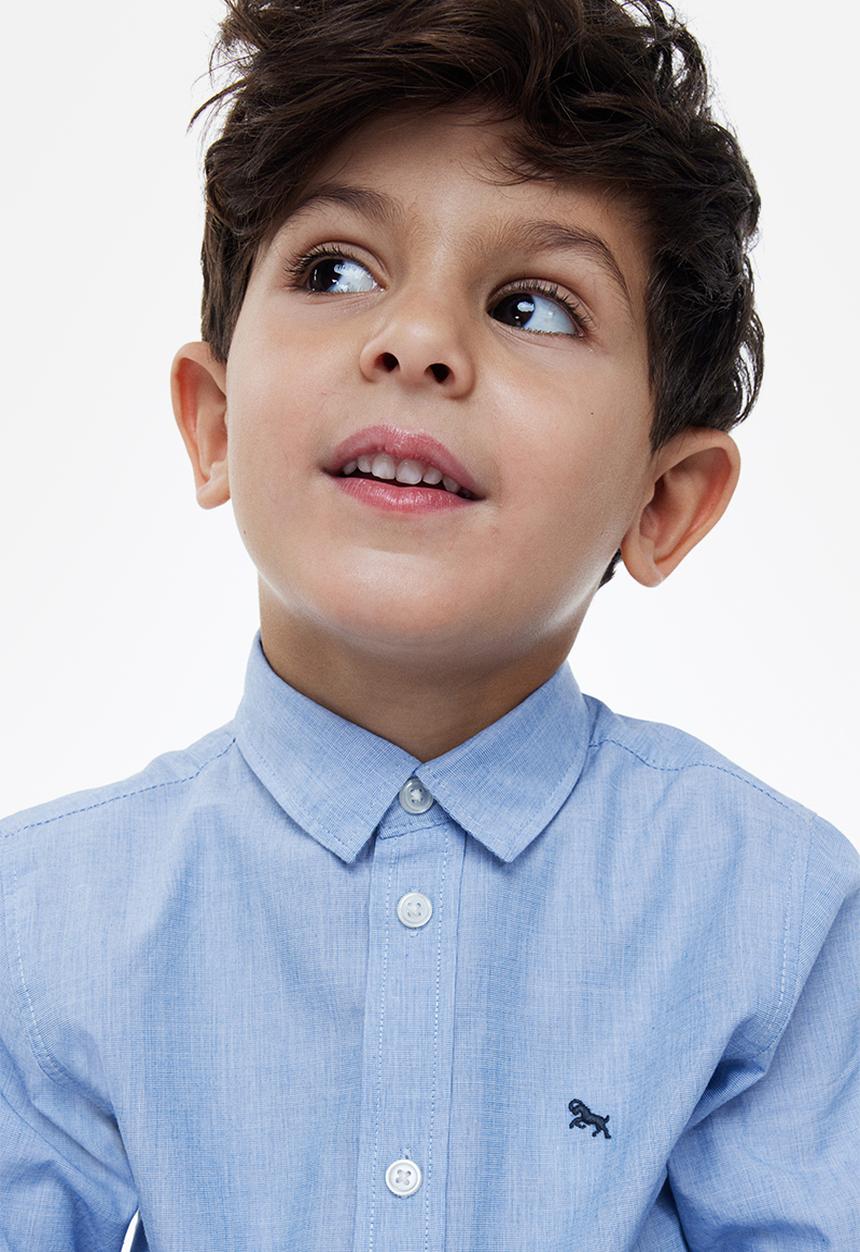 H&M - Cotton shirt - light blue