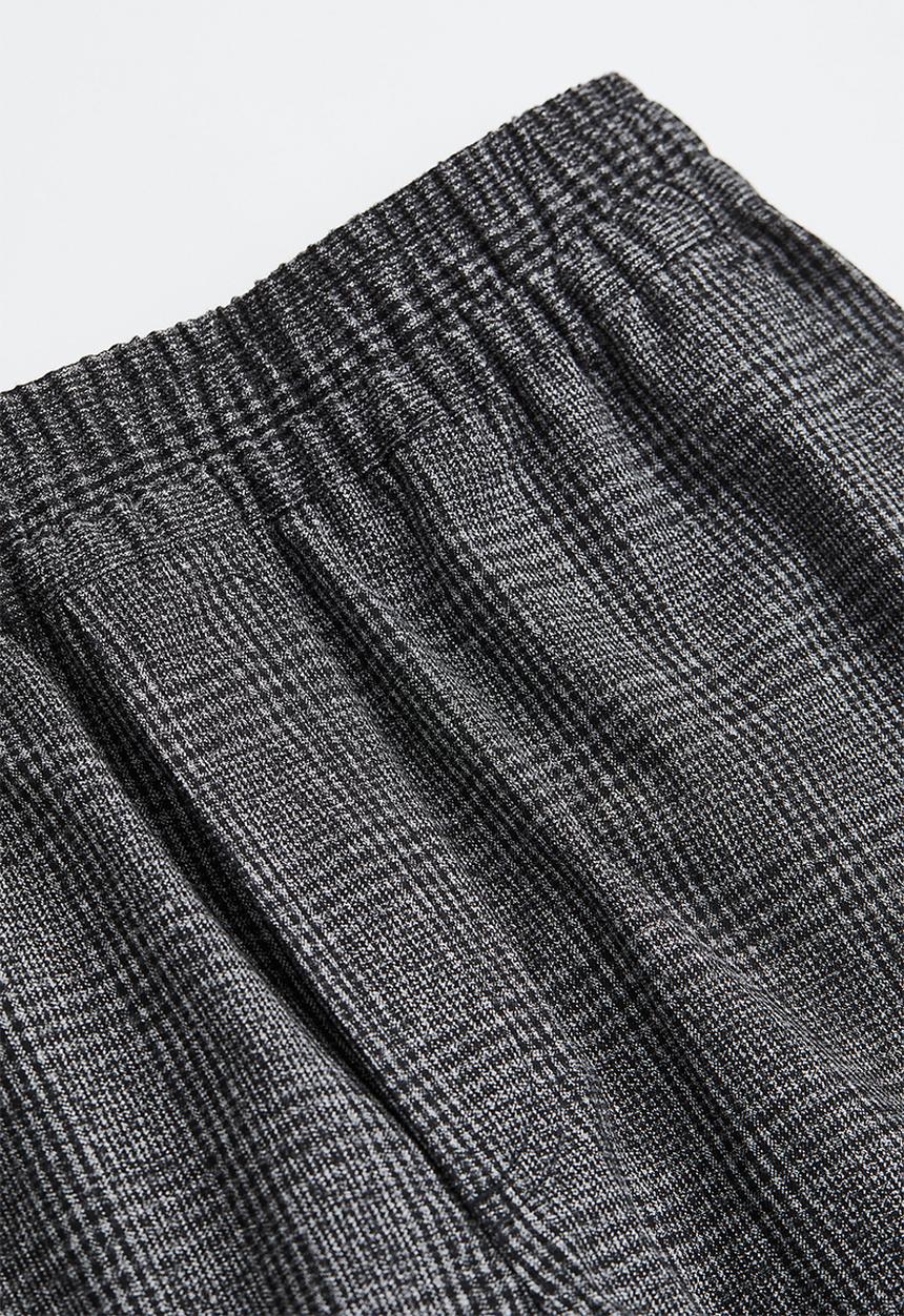 H&M - Ankle-length trousers - grey/checked