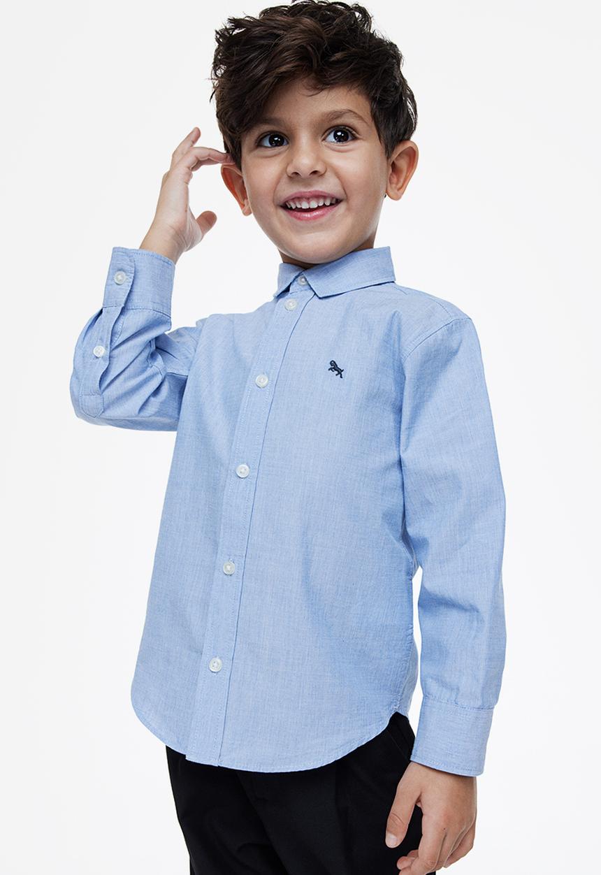 H&M - Cotton shirt - light blue