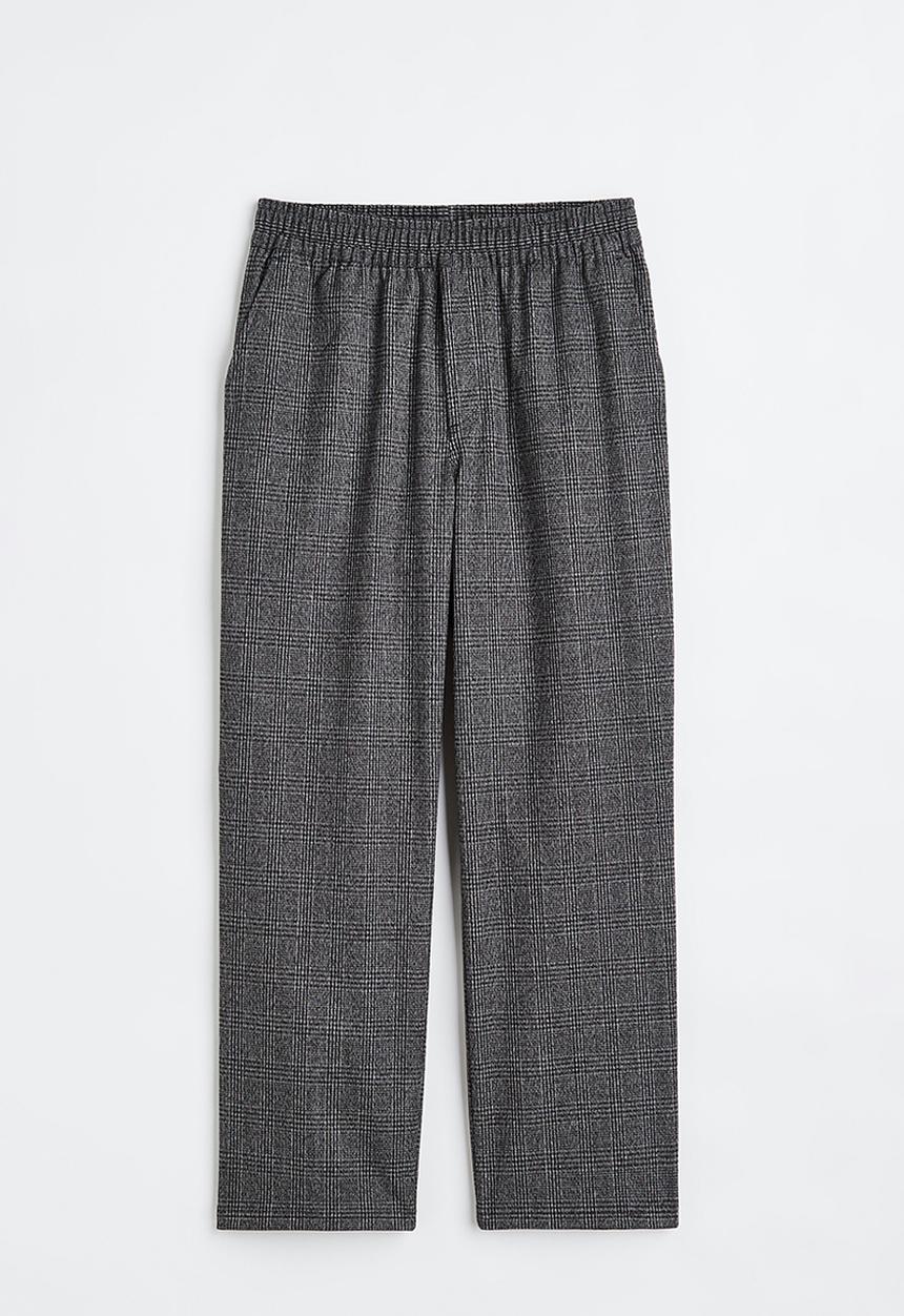 H&M - Ankle-length trousers - grey/checked