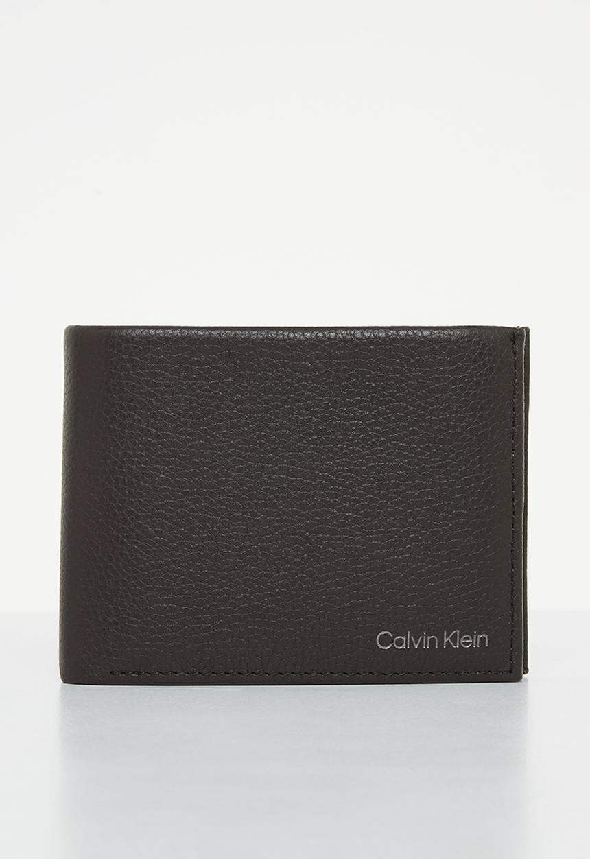 Calvin Klein - Warmth trifold 10cc w/coin l - dark brown