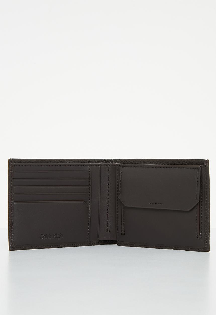 Calvin Klein - Warmth bifold 5cc w/ coin l - dark brown