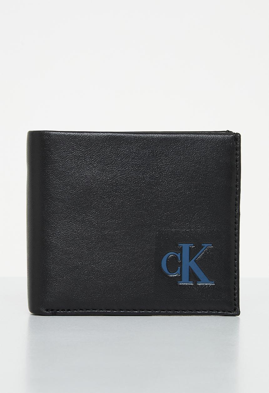 Calvin Klein - Bifold w/coin+carabiner keyfob - black