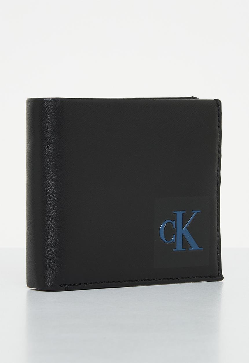 Calvin Klein - Bifold w/coin+carabiner keyfob - black