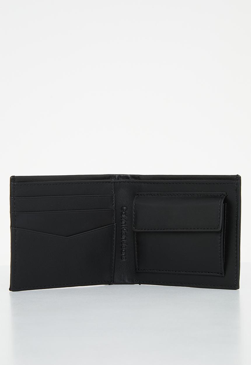 Calvin Klein - Bifold w/coin+carabiner keyfob - black