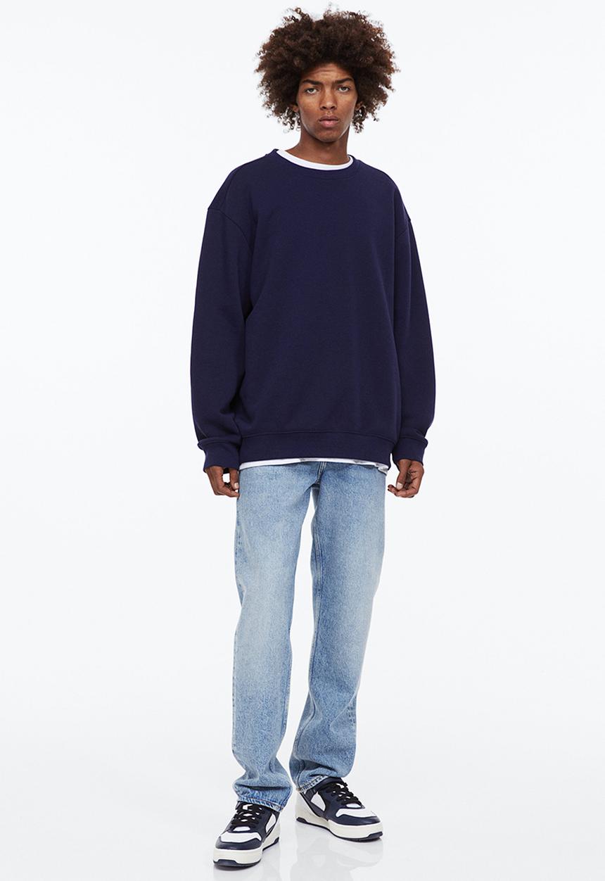 H&M - Relaxed fit sweatshirt - dark blue