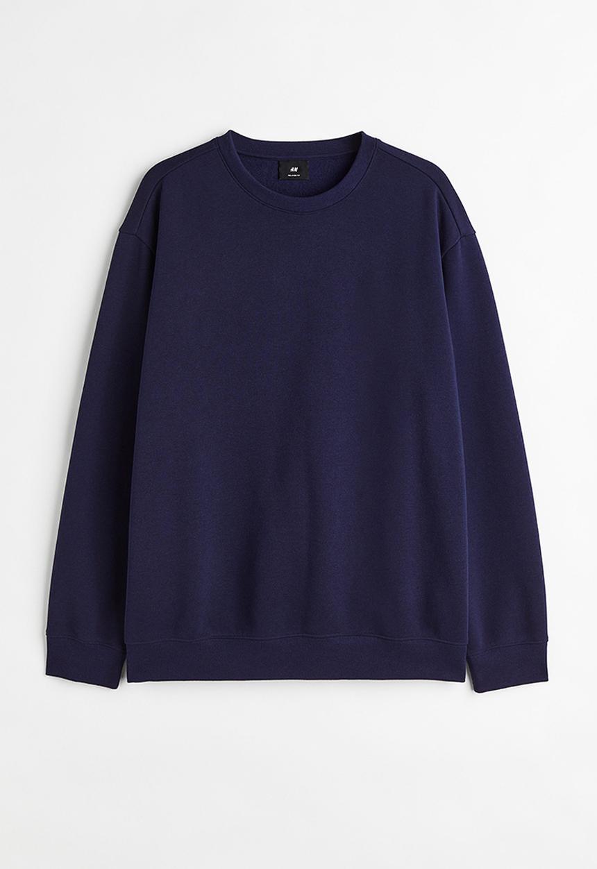 H&M - Relaxed fit sweatshirt - dark blue