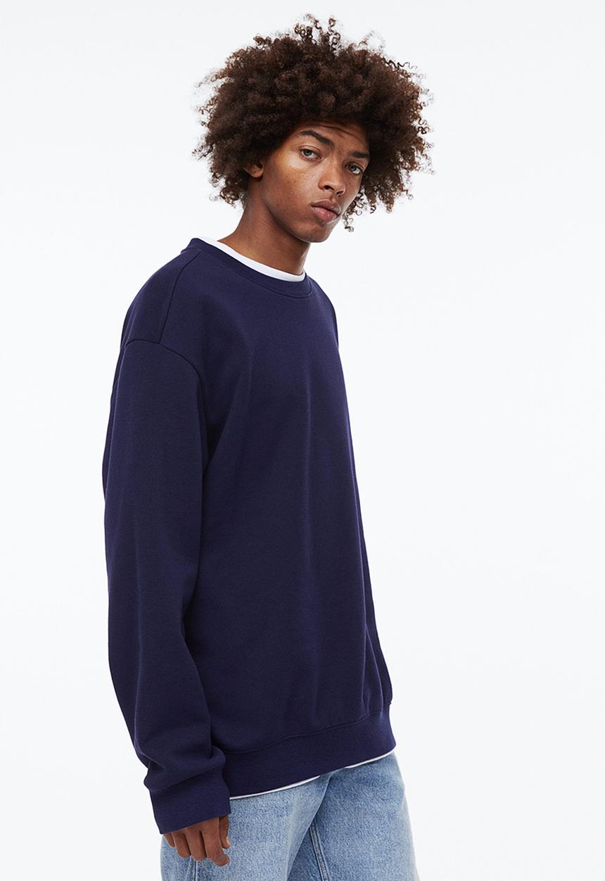 H&M - Relaxed fit sweatshirt - dark blue