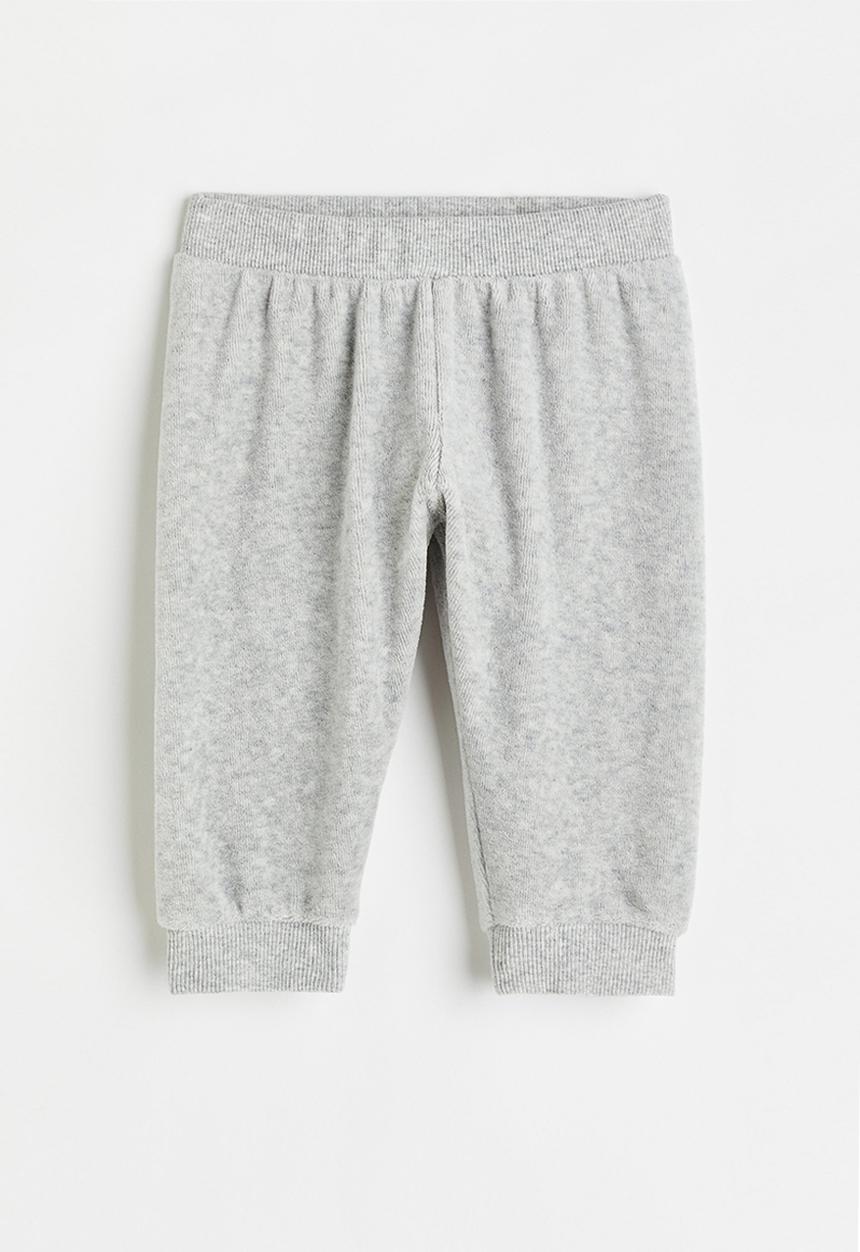 H&M - Velour joggers - light grey