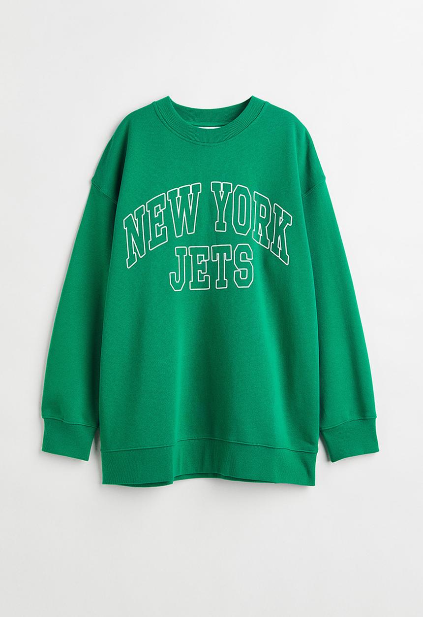 H&M - Oversized sweatshirt - green,multi