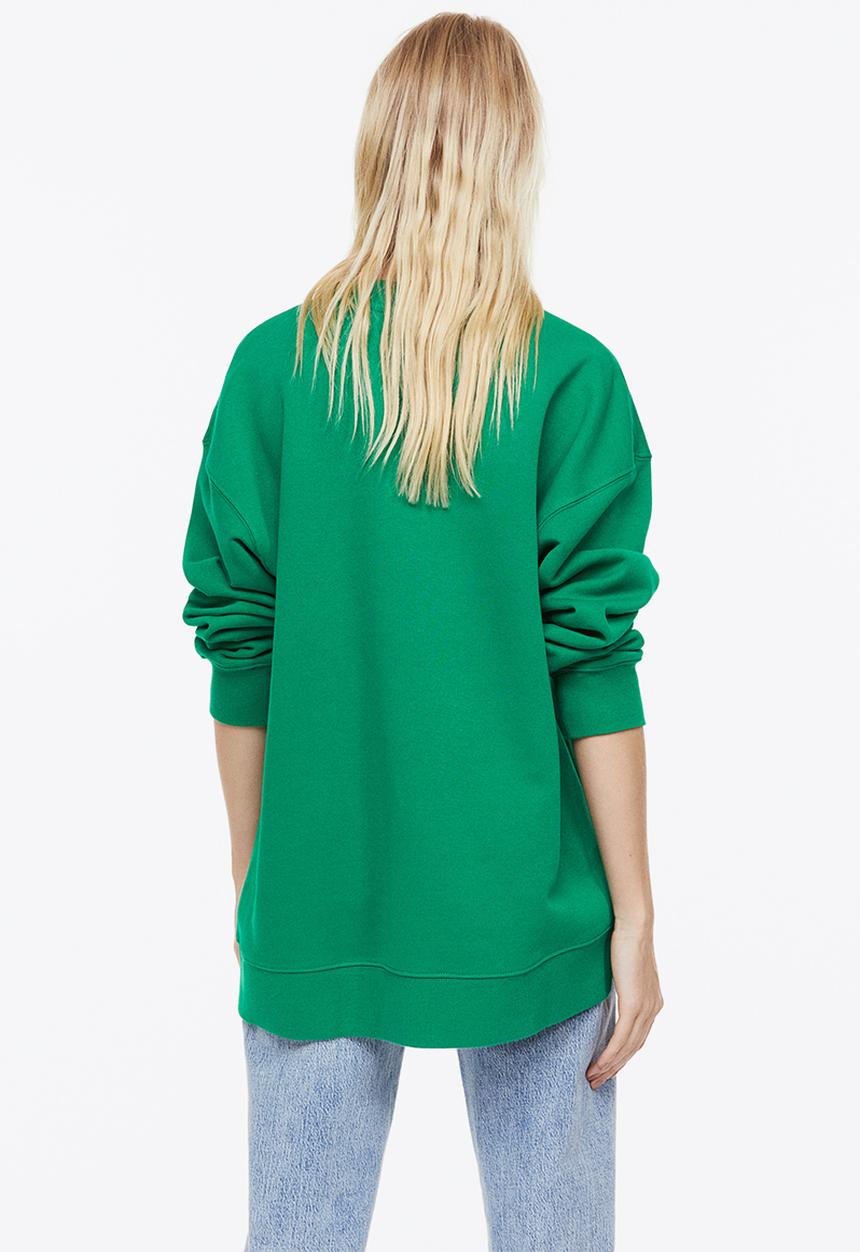 H&M - Oversized sweatshirt - green,multi