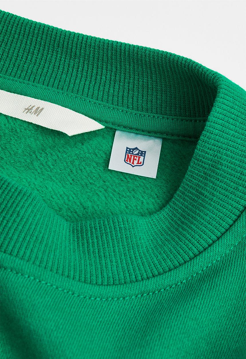H&M - Oversized sweatshirt - green,multi
