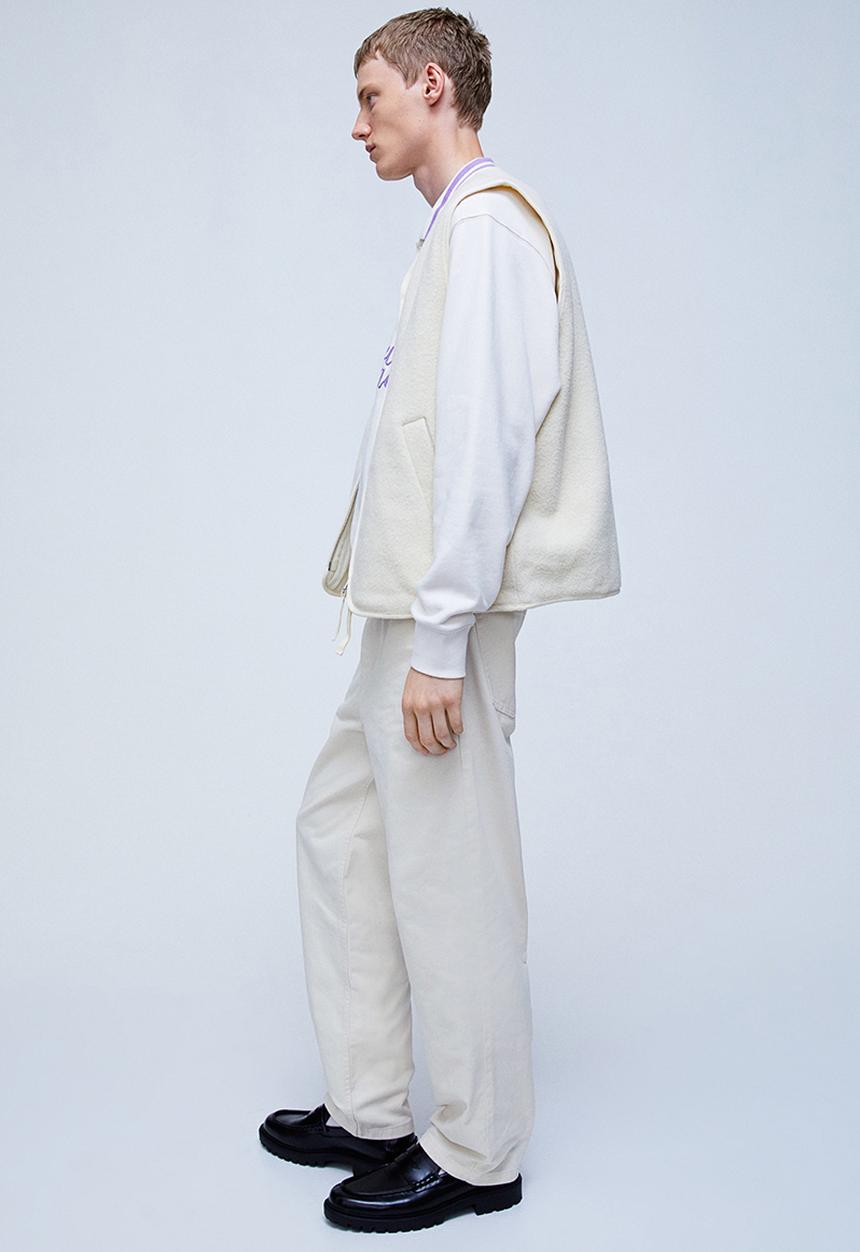 H&M - Loose fit 5-pocket twill trousers - white