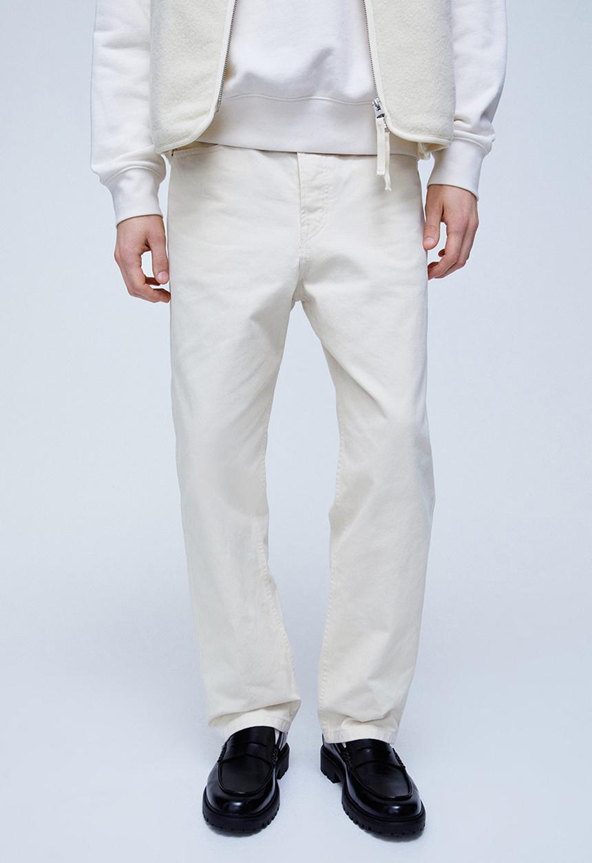 H&M - Loose fit 5-pocket twill trousers - white