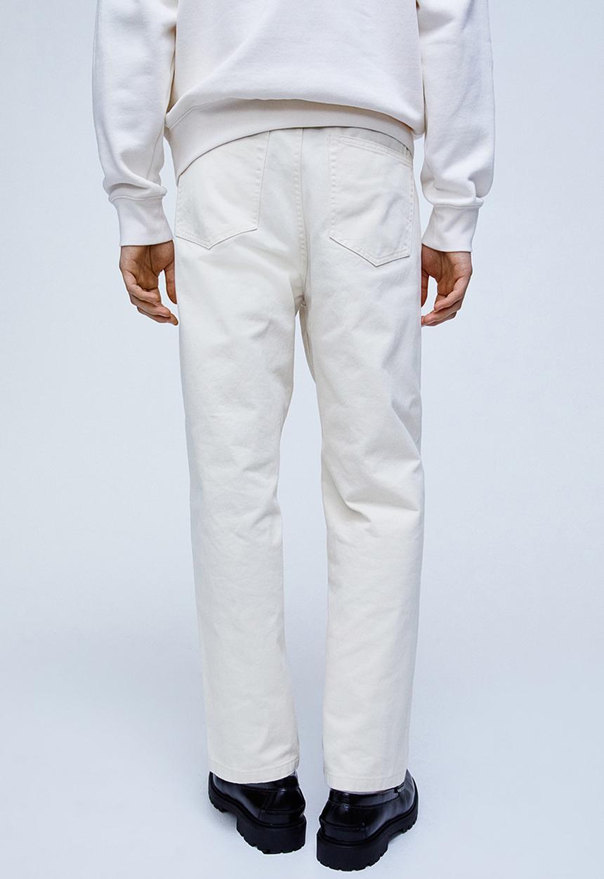 H&M - Loose fit 5-pocket twill trousers - white