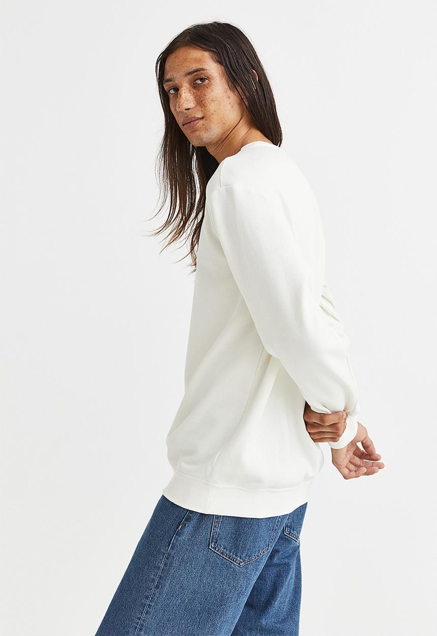 H&M - Regular fit printed sweatshirt - white/south park