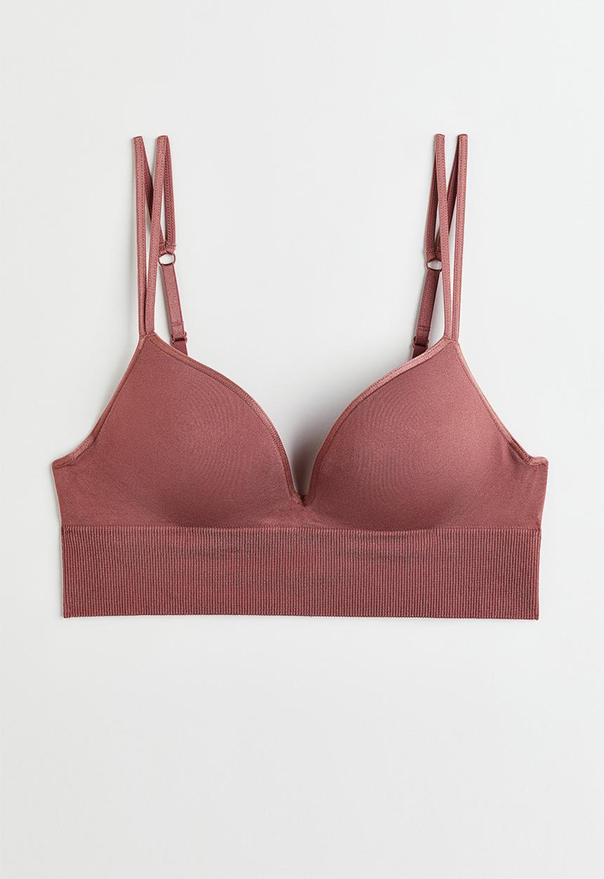 H&M - Seamless push-up bra - old rose