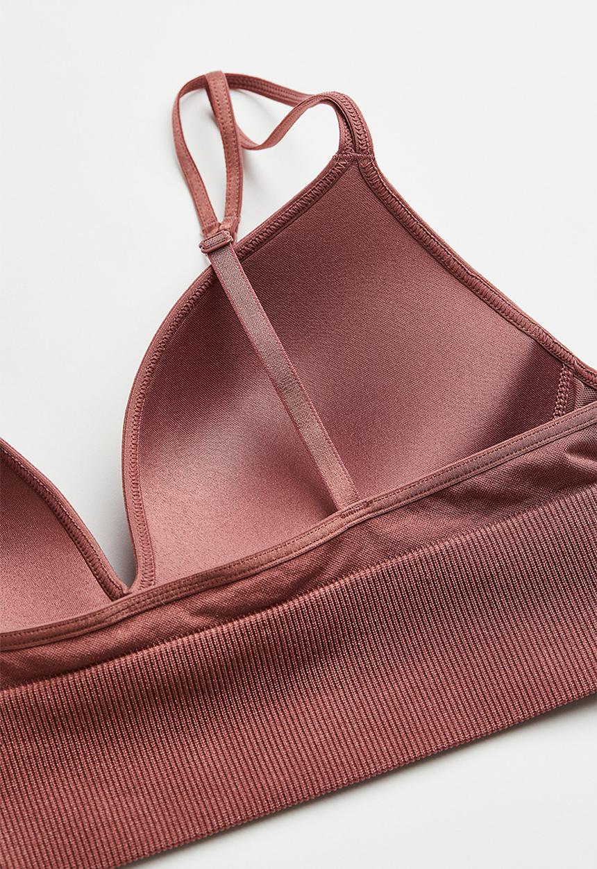 H&M - Seamless push-up bra - old rose