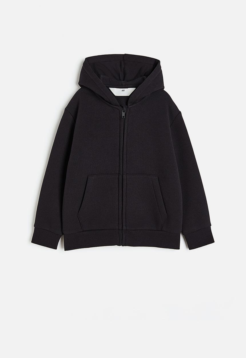 H&M - Zip-through hoodie - black