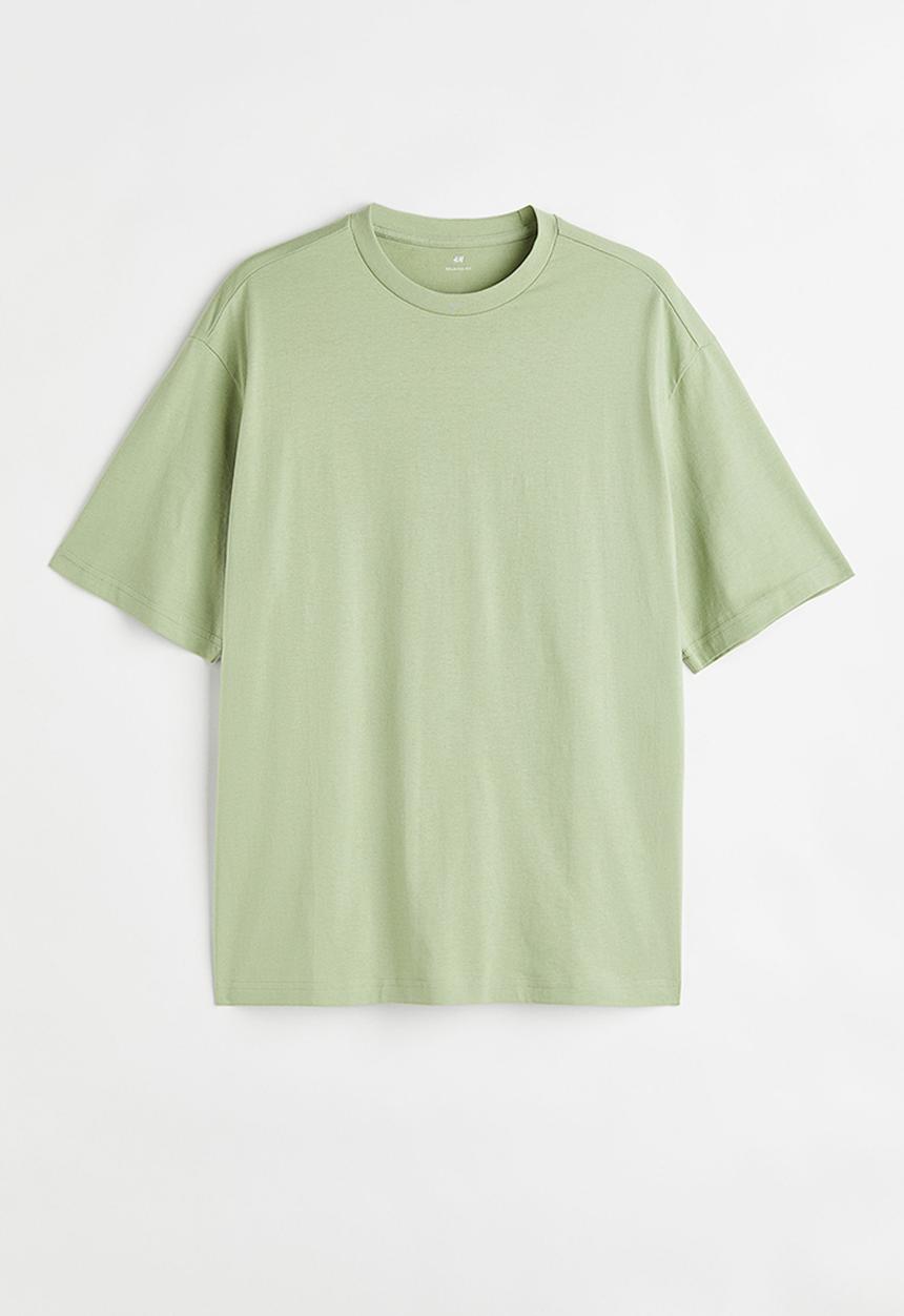 H&M - Relaxed fit T-shirt - light sage green