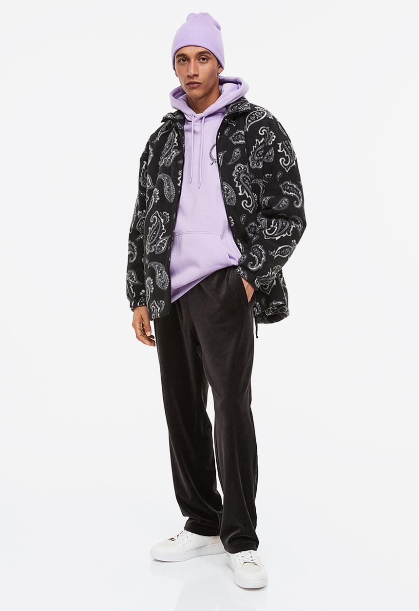 H&M - Regular fit hoodie - light purple