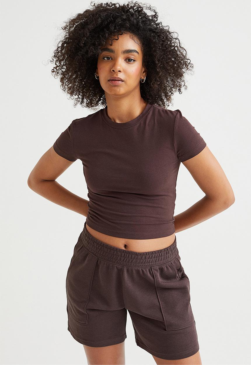H&M - Cropped top - brown