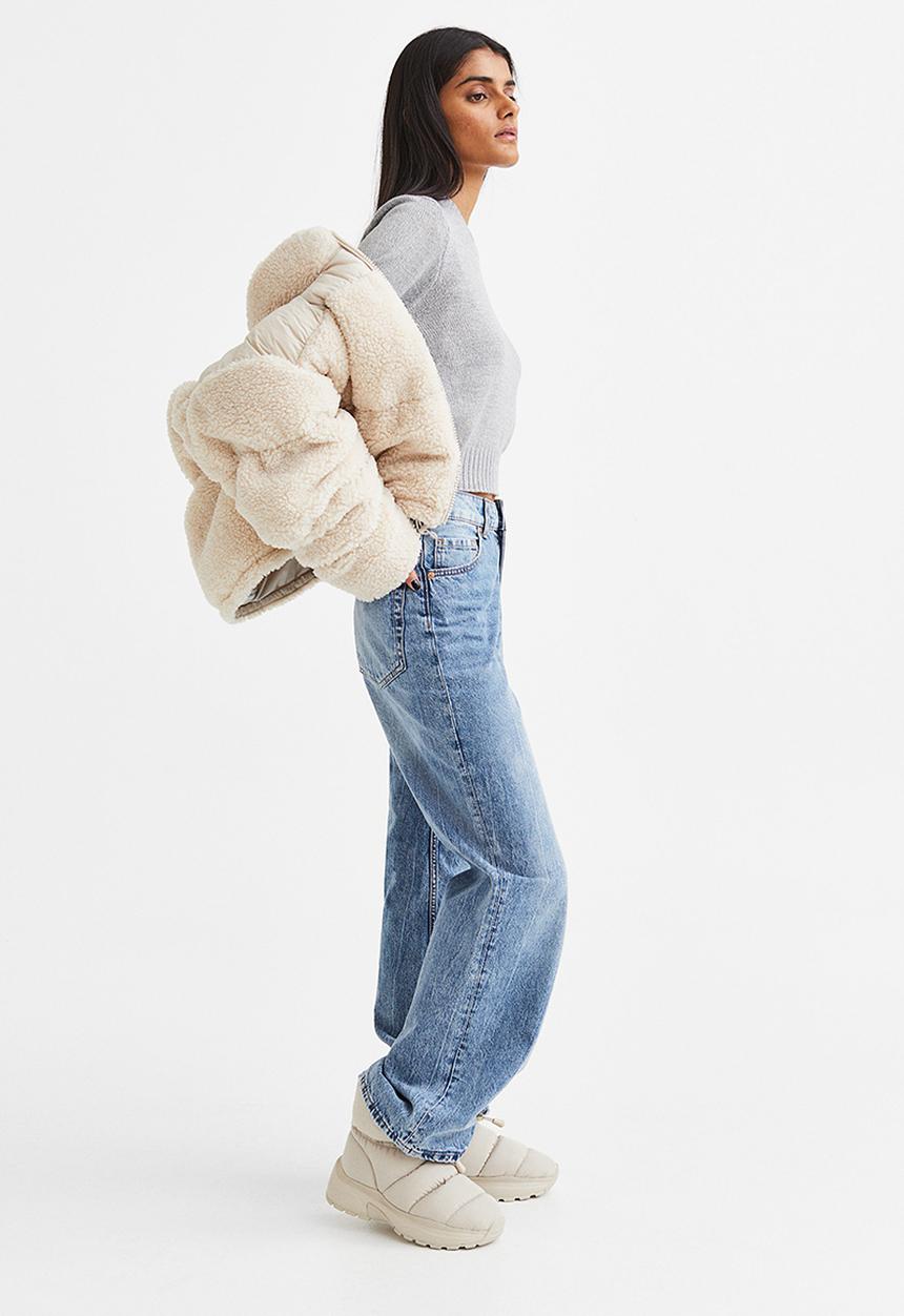 H&M - Fine-knit jumper - grey marl