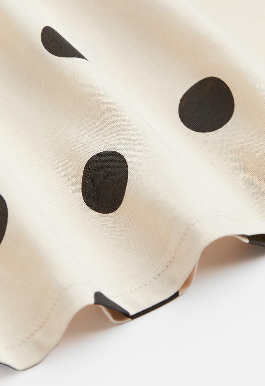 H&M - Cotton jersey dress - white multi