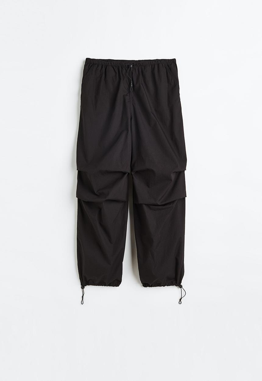 H&M - Parachute trousers - black