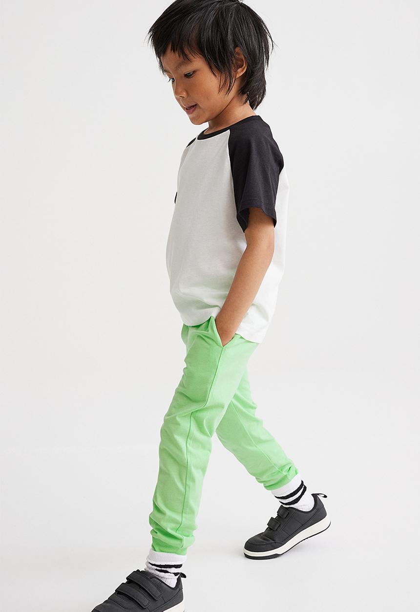H&M - Jersey joggers - neon green